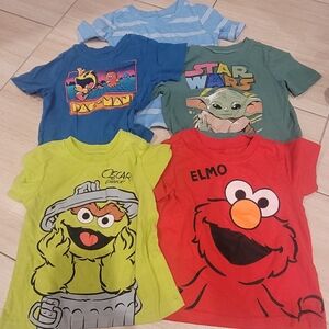 Colorful Character T-Shirts Set